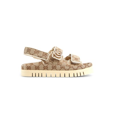 GUCCI WOMEN'S SANDAL WITH DOUBLE G 816630 FAD9F 9753